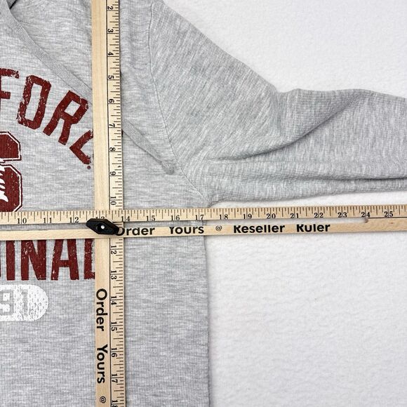 Stanford Cardinal Hoodie Sweatshirt Womens Size Small Gray Champion Pullover - Picture 9 of 10